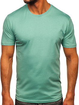 Bolf Herren Baumwoll T-Shirt Mintgrün  0001