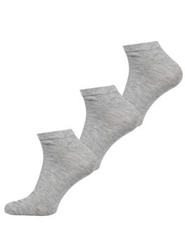 Bolf Herren Socken Füsslinge Grau  N3101-3P 3 PACK