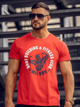 Bolf Herren T-Shirt mit Motiv Rot  Y70015A