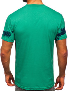 Bolf Herren Baumwoll T-Shirt Grün  14723