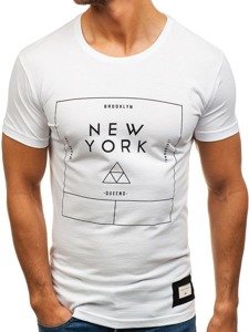 Bolf Herren T-Shirt Weiß 1119